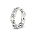 Load image into Gallery viewer, diamond-criss-cross-weave-wedding-band-in-white-gold-FD11069BANGLE3-NL-WG
