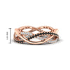 Load image into Gallery viewer, diamond-criss-cross-weave-wedding-band-with-black-diamond-in-rose-gold-FD11069BGBLACKANGLE3-NL-RG