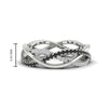 Load image into Gallery viewer, diamond-criss-cross-weave-wedding-band-with-black-diamond-in-white-gold-FD11069BGBLACKANGLE3-NL-WG