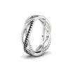 Load image into Gallery viewer, diamond-criss-cross-weave-wedding-band-with-black-diamond-in-white-gold-FD11069BGBLACKANGLE3-NL-WG