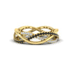 Load image into Gallery viewer, diamond-criss-cross-weave-wedding-band-with-black-diamond-in-yellow-gold-FD11069BGBLACKANGLE3-NL-YG