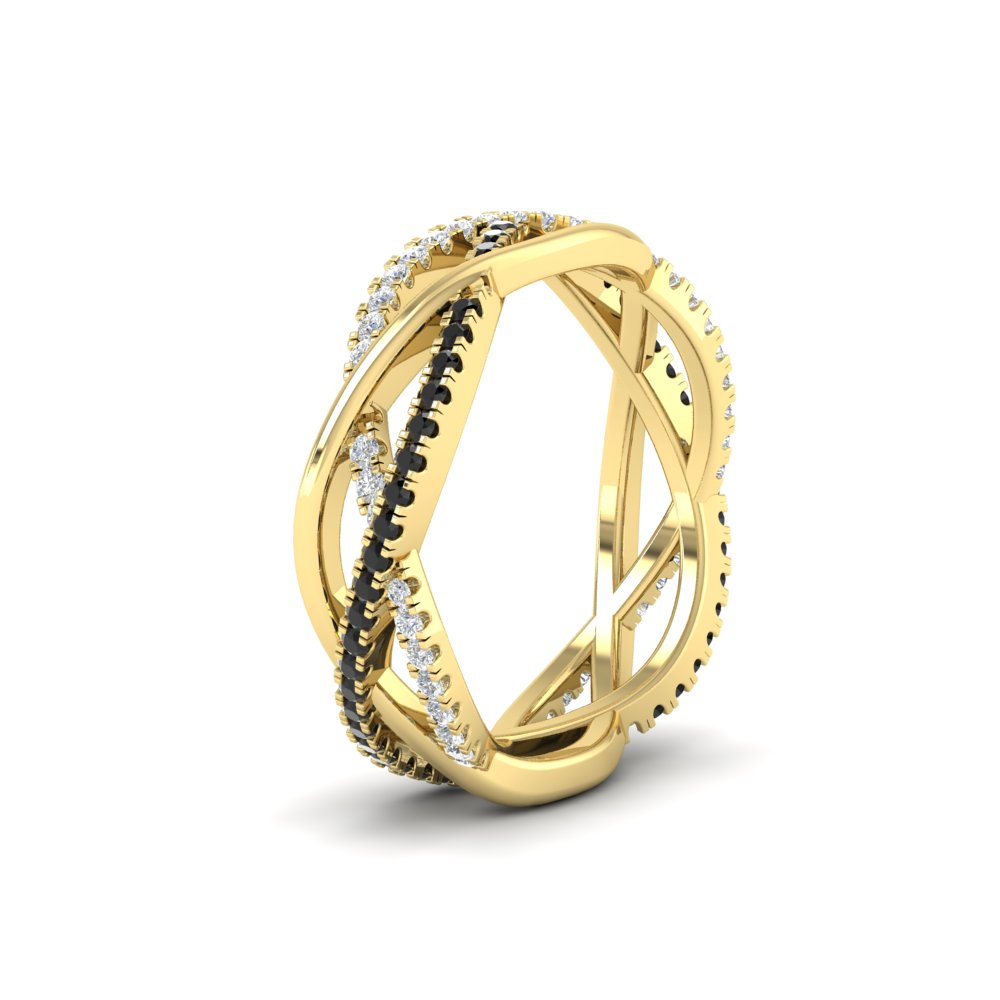 diamond-criss-cross-weave-wedding-band-with-black-diamond-in-yellow-gold-FD11069BGBLACKANGLE3-NL-YG
