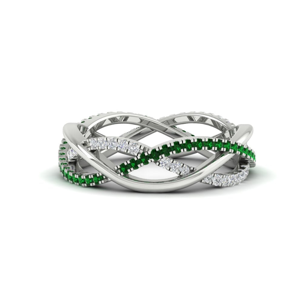 diamond-criss-cross-weave-wedding-band-with-emerald-in-white-gold-FD11069BGEMGRANGLE3-NL-WG