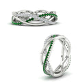 Thumbnail 48 - diamond-criss-cross-weave-wedding-band-with-emerald-in-white-gold-FD11069BGEMGRANGLE3-NL-WG