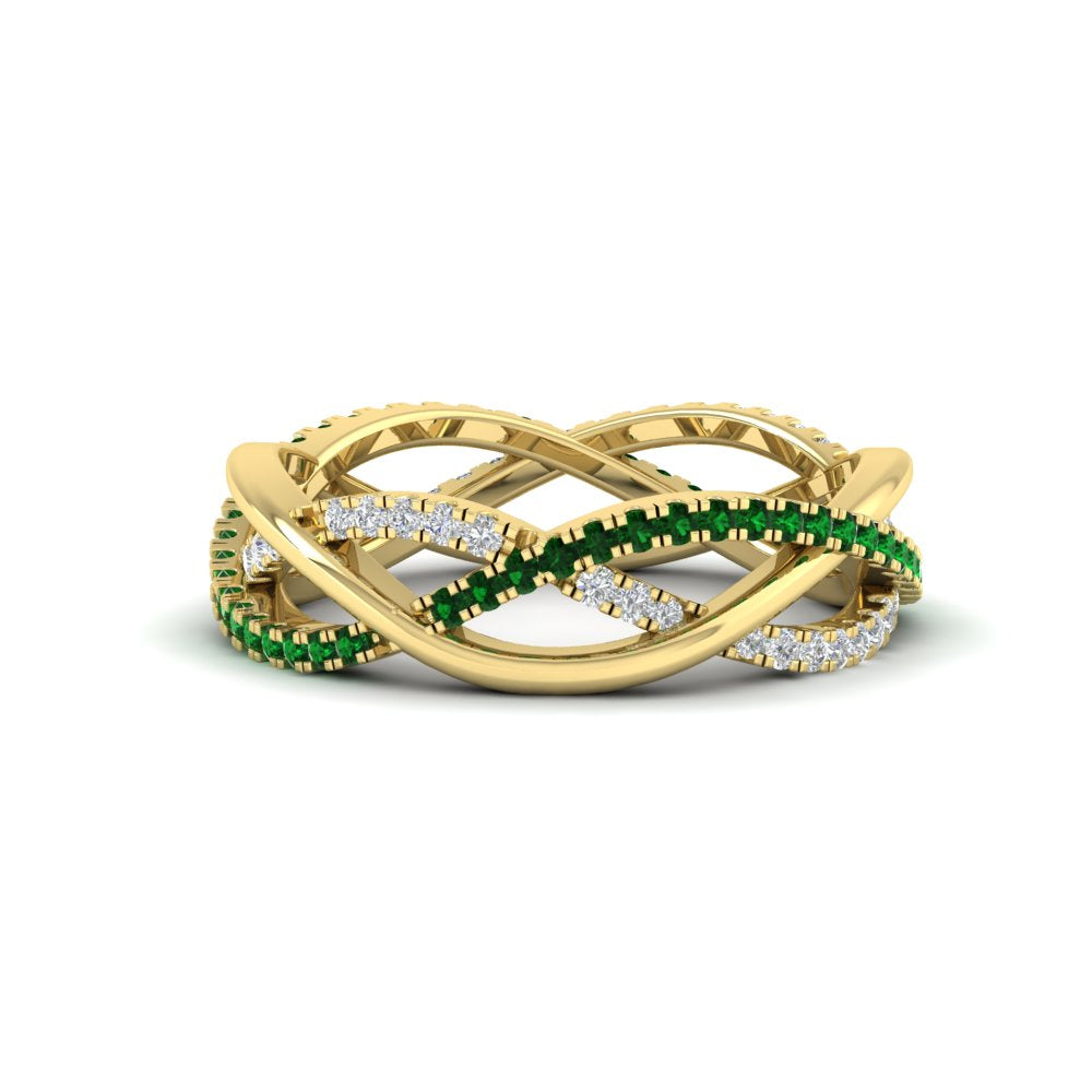 diamond-criss-cross-weave-wedding-band-with-emerald-in-yellow-gold-FD11069BGEMGRANGLE3-NL-YG