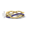 Load image into Gallery viewer, diamond-criss-cross-weave-wedding-band-with-sapphire-in-yellow-gold-FD11069BGSABLANGLE3-NL-YG