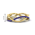Thumbnail 69 - diamond-criss-cross-weave-wedding-band-with-sapphire-in-yellow-gold-FD11069BGSABLANGLE3-NL-YG