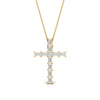 Load image into Gallery viewer, diamond-cross-pendant-with-baguette-diamonds-yellow-gold-FDPD10798ANGLE1-NL-YG
