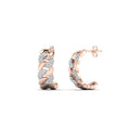 Thumbnail 2 - diamond-cuban-link-hoop-earrings-in-rose-gold-FDEAR-10831-NL-RG