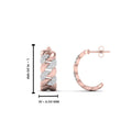 Thumbnail 7 - diamond-cuban-link-hoop-earrings-in-rose-gold-FDEAR-10831-NL-RG