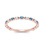 Load image into Gallery viewer, diamond-dot-thin-stacking-ring-with-blue-topaz-in-rose-gold-FD123202BGICBLTOANGLE3-NL-RG.jpg

