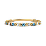 Load image into Gallery viewer, diamond-dot-thin-stacking-ring-with-blue-topaz-in-yellow-gold-FD123202BGICBLTOANGLE3-NL-YG.jpg

