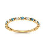 Load image into Gallery viewer, diamond-dot-thin-stacking-ring-with-blue-topaz-in-yellow-gold-FD123202BGICBLTOANGLE3-NL-YG.jpg
