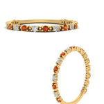 Load image into Gallery viewer, diamond-dot-thin-stacking-ring-with-orange-sapphire-in-yellow-gold-FD123202BGSAORANGLE3-NL-YG.jpg
