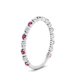 Load image into Gallery viewer, diamond-dot-thin-stacking-ring-with-pink-sapphire-in-white-gold-FD123202BGSADRPIANGLE3-NL-WG.jpg

