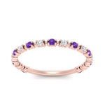 Load image into Gallery viewer, diamond-dot-thin-stacking-ring-with-purple-topaz-in-rose-gold-FD123202BGVITOANGLE3-NL-RG.jpg
