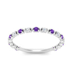 Load image into Gallery viewer, diamond-dot-thin-stacking-ring-with-purple-topaz-in-white-gold-FD123202BGVITOANGLE3-NL-WG.jpg
