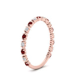 Load image into Gallery viewer, diamond-dot-thin-stacking-ring-with-ruby-in-rose-gold-FD123202BGRUDRANGLE3-NL-RG.jpg
