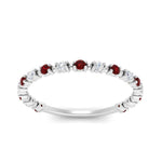Load image into Gallery viewer, diamond-dot-thin-stacking-ring-with-ruby-in-white-gold-FD123202BGRUDRANGLE3-NL-WG.jpg
