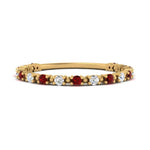 Load image into Gallery viewer, diamond-dot-thin-stacking-ring-with-ruby-in-yellow-gold-FD123202BGRUDRANGLE3-NL-YG.jpg
