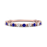 Load image into Gallery viewer, diamond-dot-thin-stacking-ring-with-sapphire-in-rose-gold-FD123202BGSABLANGLE3-NL-RG.jpg
