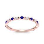 Load image into Gallery viewer, diamond-dot-thin-stacking-ring-with-sapphire-in-rose-gold-FD123202BGSABLANGLE3-NL-RG.jpg
