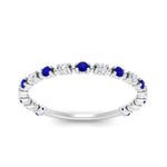 Load image into Gallery viewer, diamond-dot-thin-stacking-ring-with-sapphire-in-white-gold-FD123202BGSABLANGLE3-NL-WG.jpg
