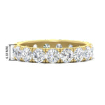 Load image into Gallery viewer, Diamond Double Prong Eternity Wedding Band 3 Carat
