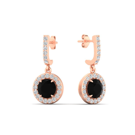 diamond-drop-halo-solitaire-round-cut-earrings-with-black-diamond-in-rose-gold-FD-EAR11129ROGBLACK-NL-RG