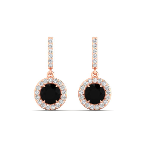 diamond-drop-halo-solitaire-round-cut-earrings-with-black-diamond-in-rose-gold-FD-EAR11129ROGBLACK-NL-RG