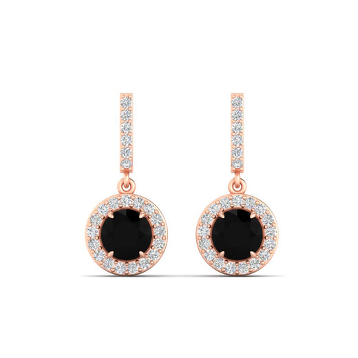 diamond-drop-halo-solitaire-round-cut-earrings-with-black-diamond-in-rose-gold-FD-EAR11129ROGBLACK-NL-RG