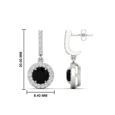 diamond-drop-halo-solitaire-round-cut-earrings-with-black-diamond-in-white-gold-FD-EAR11129ROGBLACK-NL-WG
