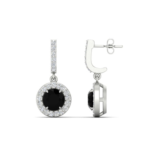 diamond-drop-halo-solitaire-round-cut-earrings-with-black-diamond-in-white-gold-FD-EAR11129ROGBLACK-NL-WG