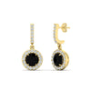 Load image into Gallery viewer, diamond-drop-halo-solitaire-round-cut-earrings-with-black-diamond-in-yellow-gold-FD-EAR11129ROGBLACK-NL-YG