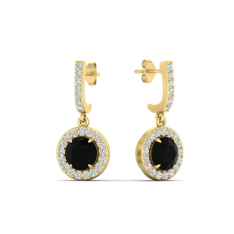diamond-drop-halo-solitaire-round-cut-earrings-with-black-diamond-in-yellow-gold-FD-EAR11129ROGBLACK-NL-YG