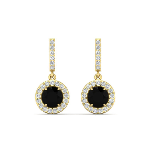 diamond-drop-halo-solitaire-round-cut-earrings-with-black-diamond-in-yellow-gold-FD-EAR11129ROGBLACK-NL-YG