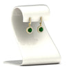 Load image into Gallery viewer, diamond-drop-halo-solitaire-round-cut-earrings-with-emerald-in-yellow-gold-FD-EAR11129ROGEMGR-NL-YG