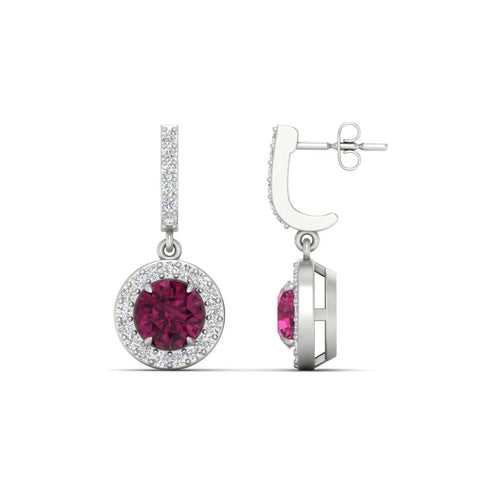diamond-drop-halo-solitaire-round-cut-earrings-with-pink-sapphire-in-white-gold-FD-EAR11129ROGSADRPI-NL-WG