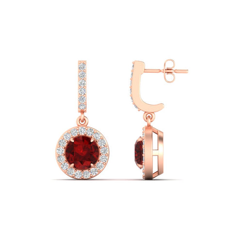 diamond-drop-halo-solitaire-round-cut-earrings-with-ruby-in-rose-gold-FD-EAR11129ROGRUDR-NL-RG
