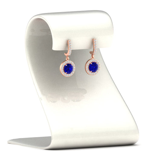 diamond-drop-halo-solitaire-round-cut-earrings-with-sapphire-in-rose-gold-FD-EAR11129ROGSABL-NL-RG