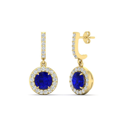diamond-drop-halo-solitaire-round-cut-earrings-with-sapphire-in-yellow-gold-FD-EAR11129ROGSABL-NL-YG