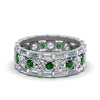 Load image into Gallery viewer, diamond-eternity-stacking-band-with-baguette-and-emerald-in-white-gold-FD9119GEMGRANGLE3-NL-WG.jpg