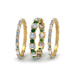 Load image into Gallery viewer, diamond-eternity-stacking-band-with-baguette-and-emerald-in-yellow-gold-FD9119GEMGRANGLE3-NL-YG.jpg
