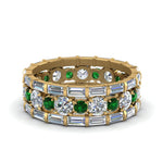 Load image into Gallery viewer, diamond-eternity-stacking-band-with-baguette-and-emerald-in-yellow-gold-FD9119GEMGRANGLE3-NL-YG.jpg
