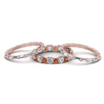 Load image into Gallery viewer, diamond-eternity-stacking-band-with-baguette-and-orange-sapphire-in-rose-gold-FD9119GSAORANGLE3-NL-RG.jpg
