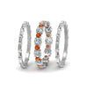 Load image into Gallery viewer, diamond-eternity-stacking-band-with-baguette-and-orange-sapphire-in-white-gold-FD9119GSAORANGLE3-NL-WG.jpg