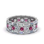 Load image into Gallery viewer, diamond-eternity-stacking-band-with-baguette-and-pink-sapphire-in-white-gold-FD9119GSADRPIANGLE3-NL-WG.jpg
