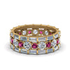 Load image into Gallery viewer, diamond-eternity-stacking-band-with-baguette-and-pink-sapphire-in-yellow-gold-FD9119GSADRPIANGLE3-NL-YG.jpg