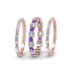 Load image into Gallery viewer, diamond-eternity-stacking-band-with-baguette-and-purple-topaz-in-rose-gold-FD9119GVITOANGLE3-NL-RG.jpg
