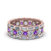 Load image into Gallery viewer, diamond-eternity-stacking-band-with-baguette-and-purple-topaz-in-rose-gold-FD9119GVITOANGLE3-NL-RG.jpg